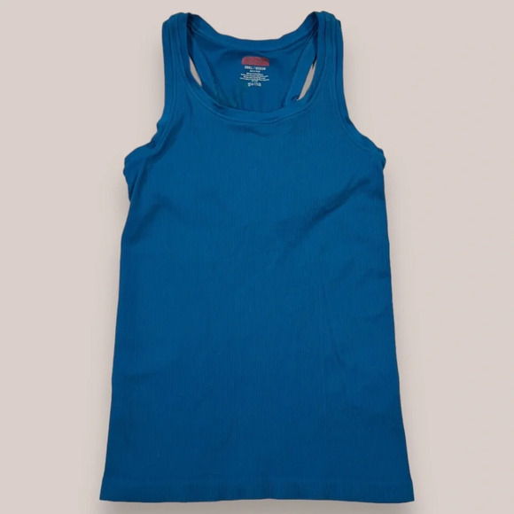 Spanx Ribbed Scoop Neck Built in Bra  Tank Top size L - Picture 1 of 5